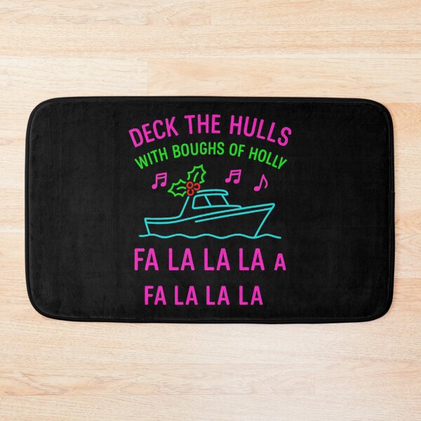 Item preview, Deck The Hulls Boating Christmas Holiday  designed and sold by ChristinasMess.