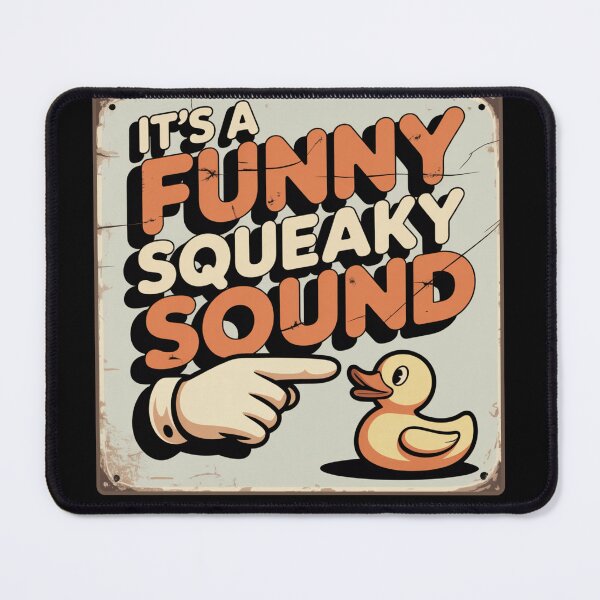 Item preview, Funny Squeaky Sound Retro Yellow Duck designed and sold by DreamVibeShirt.