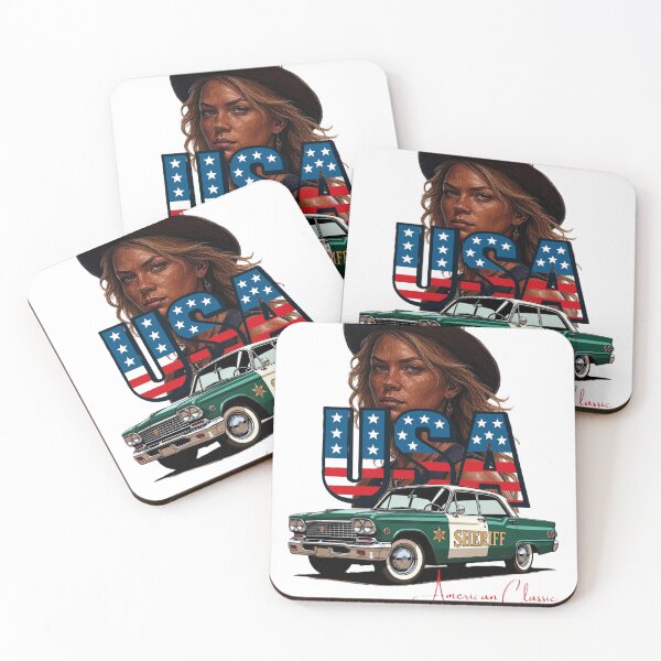 Item preview, Classic American Police/Sheriff cars 15 designed and sold by T-shirt365brand.