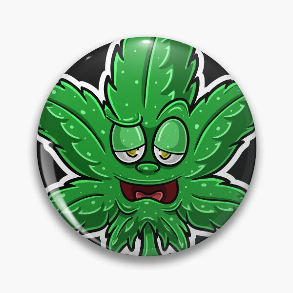 Item preview, Cartoon Mascot Character of Cannabis leaves with high expression and enjoy. designed and sold by tedykurniawan12.