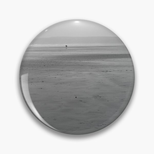 Item preview, Misty Walk at Filey Bay – Minimalist Black & White designed and sold by Two-Tickets-To.