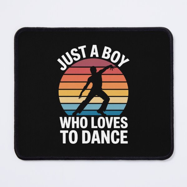 Item preview, Just a Boy Who Loves to Dance – Retro Dance Graphic Design designed and sold by Gogetgiggles.