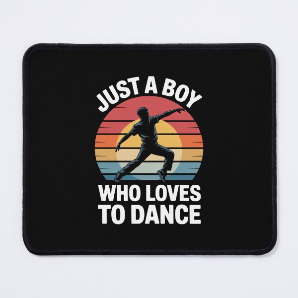 Item preview, Just a Boy Who Loves to Dance – Retro Dance Graphic Design designed and sold by Gogetgiggles.