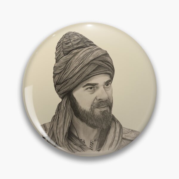 Item preview, Ertugrul Bey Realistic Pencil Sketch Portrait designed and sold by TN Shop.