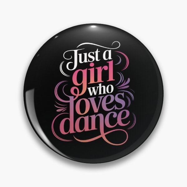 Item preview, Just a Girl Who Loves Dance – Colorful Dance Typography Design designed and sold by Gogetgiggles.