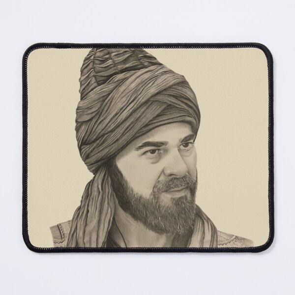 Item preview, Ertugrul Bey Realistic Pencil Sketch Portrait designed and sold by TN Shop.
