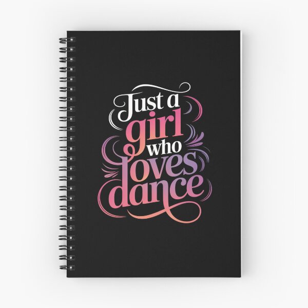 Item preview, Just a Girl Who Loves Dance – Colorful Dance Typography Design designed and sold by Gogetgiggles.