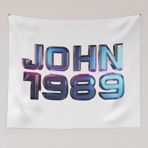 Item preview, John – Born 1989 Design designed and sold by AlexLineArt.