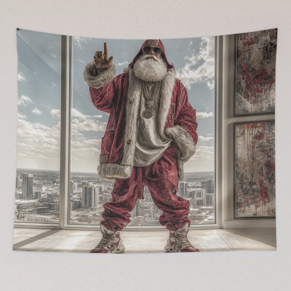 Item preview, Hip Hop Santa designed and sold by dazzeink.