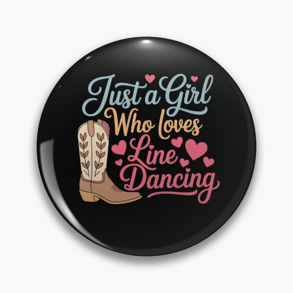 Item preview, Just a Girl Who Loves Line Dancing – Country Dance Design designed and sold by Gogetgiggles.