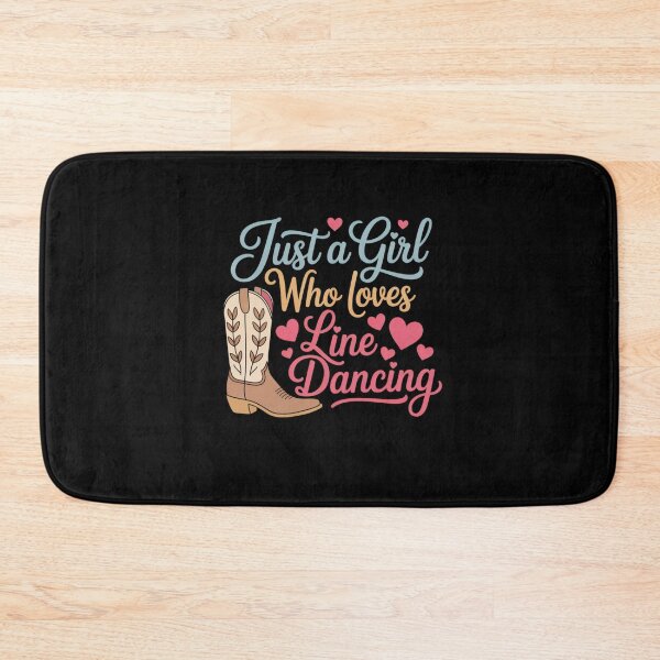 Item preview, Just a Girl Who Loves Line Dancing – Country Dance Design designed and sold by Gogetgiggles.