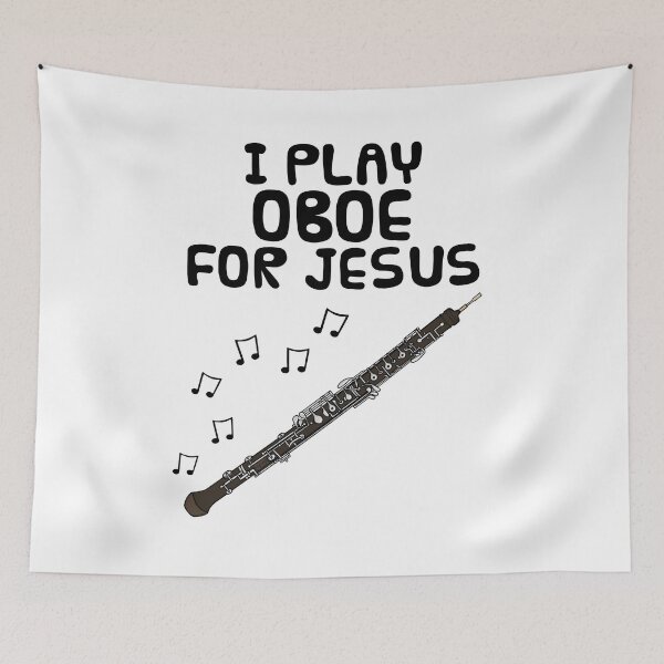 Item preview, I Play Oboe For Jesus, Oboist Church Musician designed and sold by doodlerob.