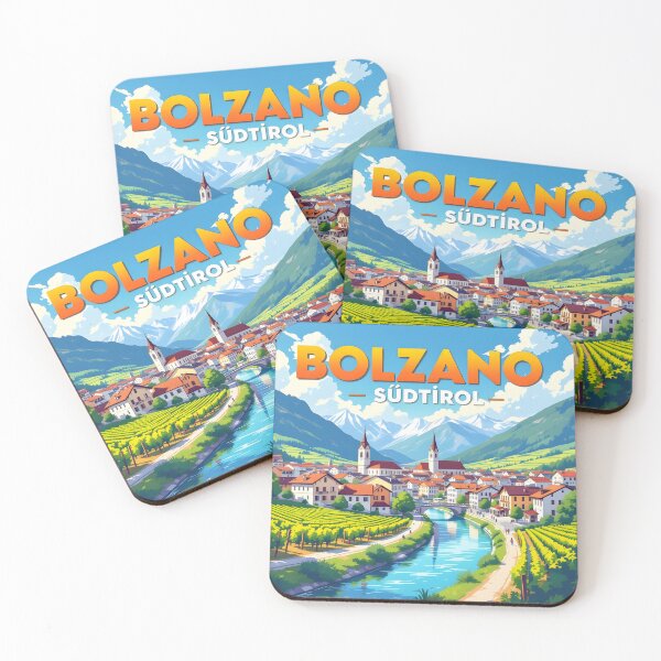 Item preview, Bolzano, Italy: Vintage-Style Painterly Travel Poster designed and sold by LSVart.