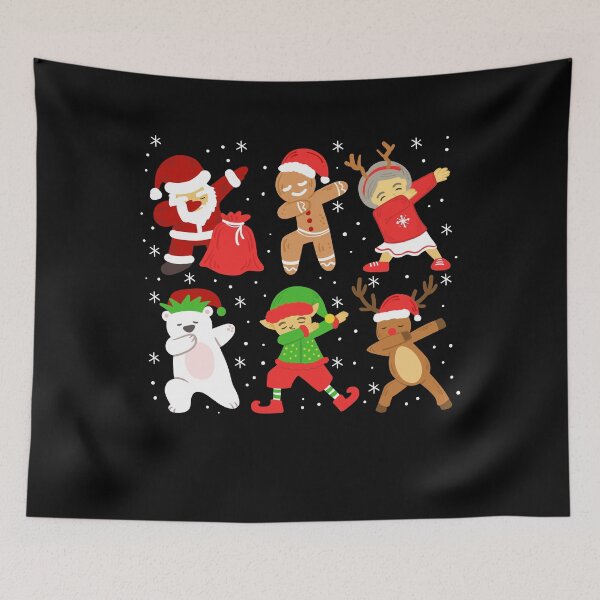 Item preview, Dabbing Christmas Characters Cute Funny Holiday Design designed and sold by ChaaiTee.