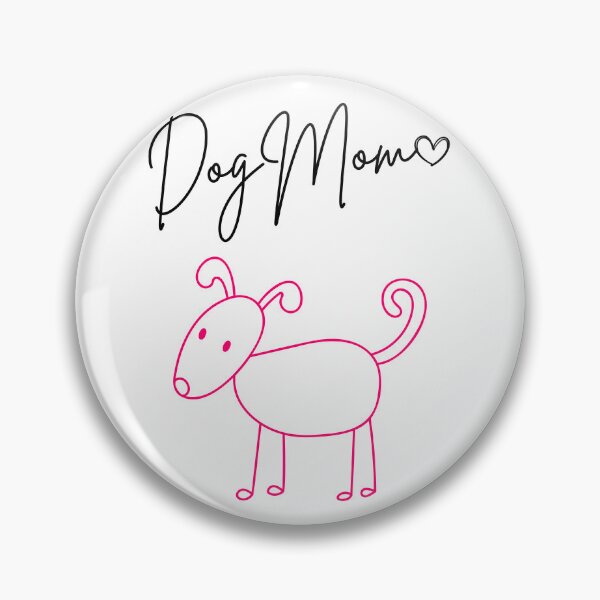 Item preview, Dog Mom | Cute Pink Dog Sketch | Sweet Hand-Drawn Puppy Love Gift for Women designed and sold by WolbergArts.