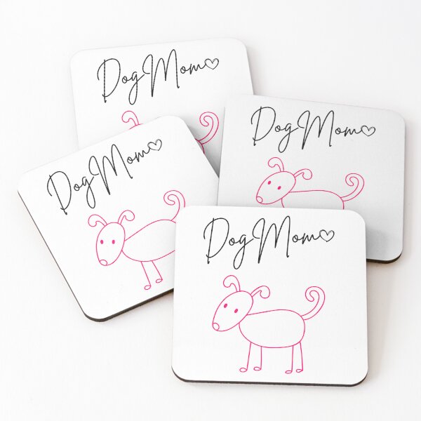 Item preview, Dog Mom | Cute Pink Dog Sketch | Sweet Hand-Drawn Puppy Love Gift for Women designed and sold by WolbergArts.