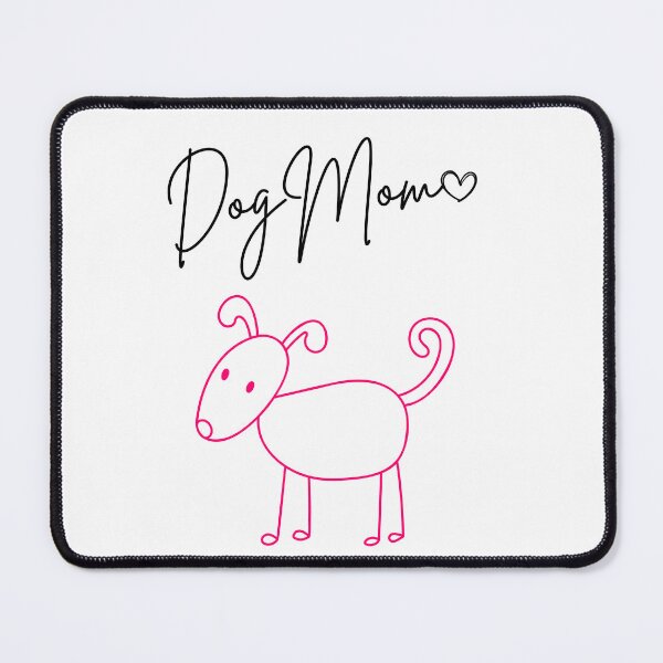 Item preview, Dog Mom | Cute Pink Dog Sketch | Sweet Hand-Drawn Puppy Love Gift for Women designed and sold by WolbergArts.