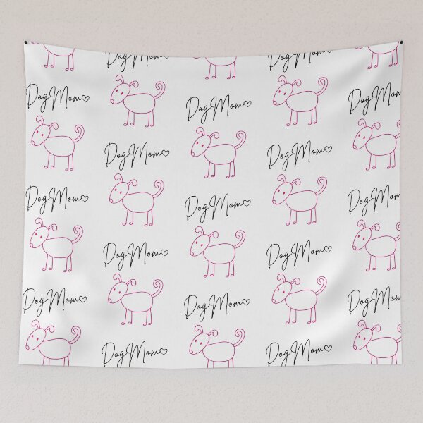 Item preview, Dog Mom | Cute Pink Dog Sketch | Sweet Hand-Drawn Puppy Love Gift for Women designed and sold by WolbergArts.