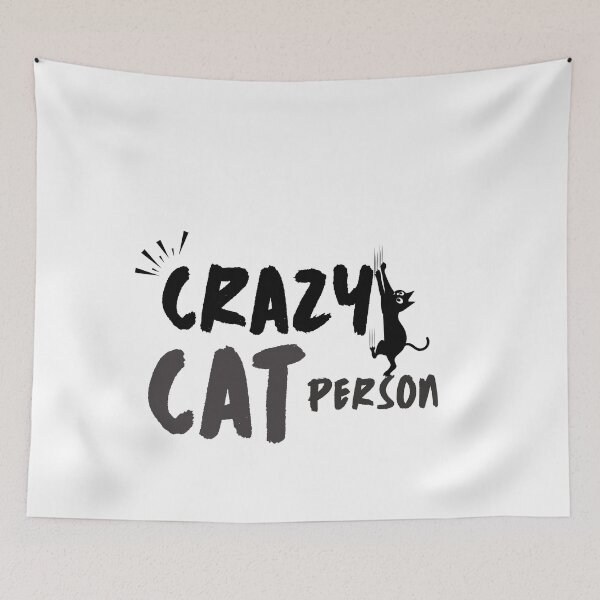 Item preview, Crazy Cat Person – Funny Cat Lover Design designed and sold by CielaNoir.