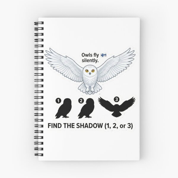 Item preview, Title: Snowy Owl Shadow Hunt – Find the Right Shadow Kids Magnet designed and sold by MiracleDroplet.