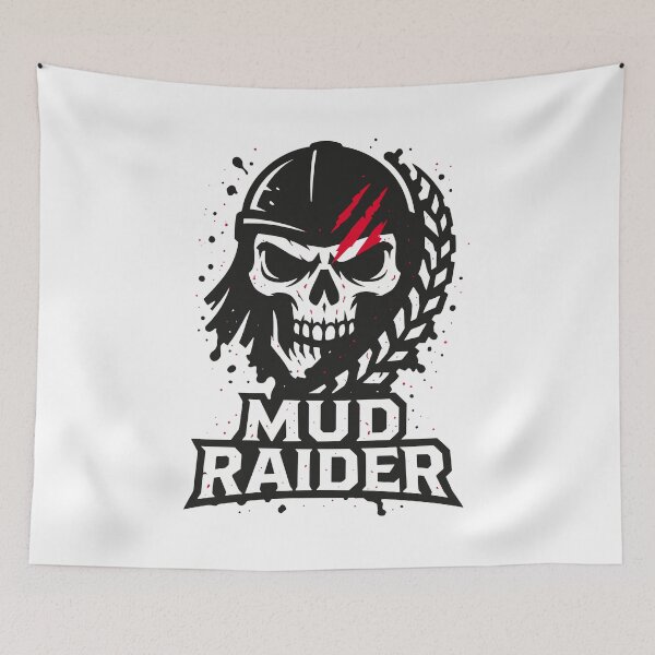 Item preview, Mud Raider Skull Emblem designed and sold by SnappyPNG.
