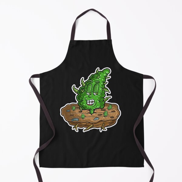 Item preview, Cartoon Mascot Character of Weed Bud in the field with dope expression. designed and sold by tedykurniawan12.