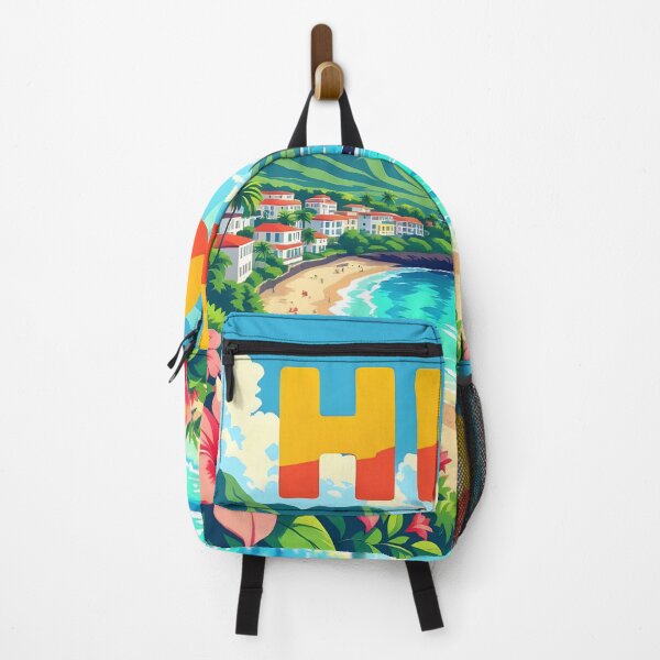 Item preview, Hilo, Hawaii: Vintage-Style Painterly Travel Poster designed and sold by LSVart.