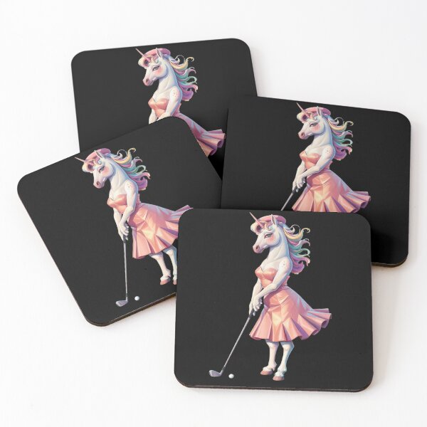Item preview, Moody Unicorn Golf In Pink designed and sold by JediKittenWars.