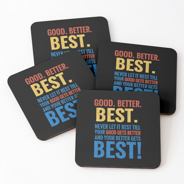 Item preview, Good Better Best Never Let It Rest Motivation designed and sold by gear-posters.