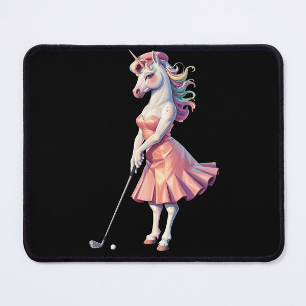 Item preview, Moody Unicorn Golf In Pink designed and sold by JediKittenWars.