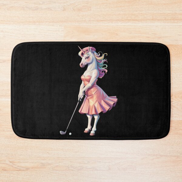 Aperçu de l'œuvre Moody Unicorn Golf en rose créée et vendue par JediKittenWars.