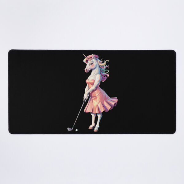 Item preview, Moody Unicorn Golf In Pink designed and sold by JediKittenWars.