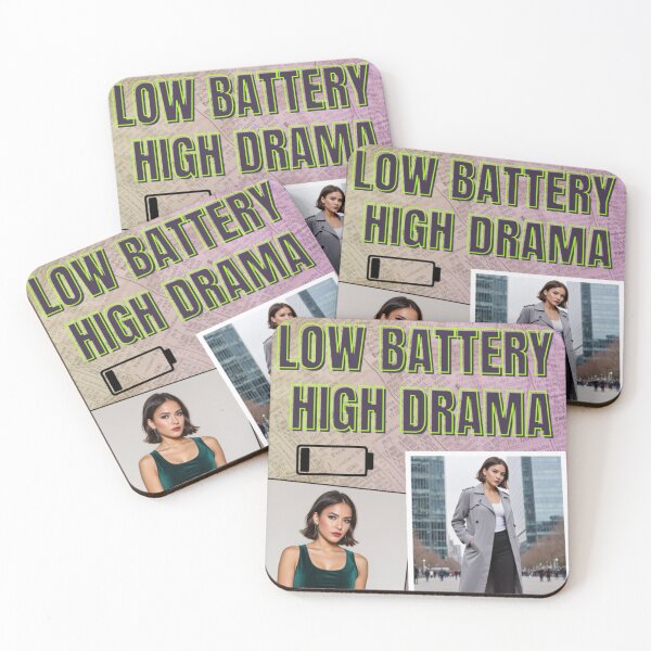 Item preview, Low Battery High Drama Astrology Graphic – Mercury Made Me Do It designed and sold by MetaModel Studio.