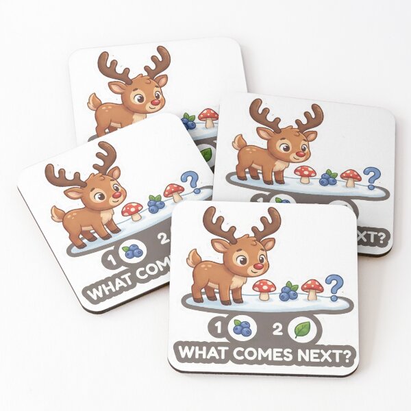 Item preview, Baby Reindeer Pattern – What Comes Next? Winter Kids Magnet designed and sold by MiracleDroplet.