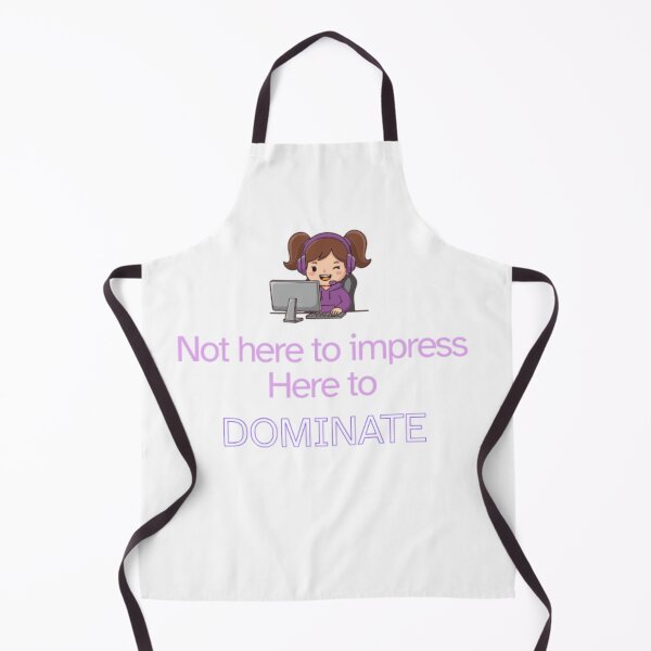 Item preview, Here to DOMINATE - Confident Female Gamer Quote designed and sold by Neuronix.
