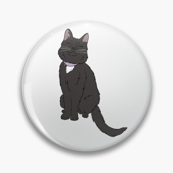 Item preview, long haired black cat  designed and sold by jessicamegan143.