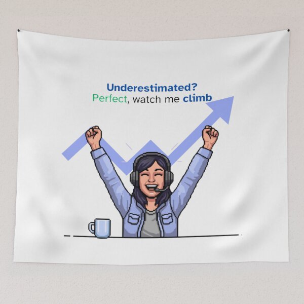 Item preview, Underestimated? Perfect Climb - Empowering Female Gamer Motivation designed and sold by Neuronix.