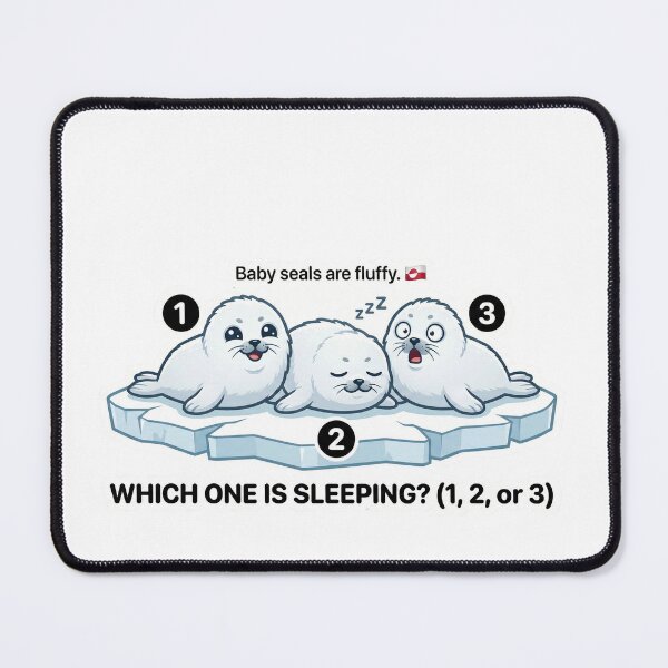 Item preview, Baby Seal Pups – Which One Is Sleeping? Arctic Kids Magnet designed and sold by MiracleDroplet.