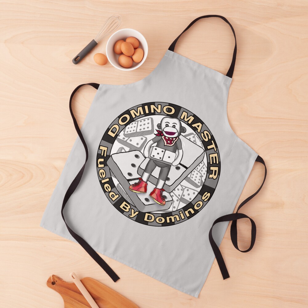 Sock Monkey Domino Apron