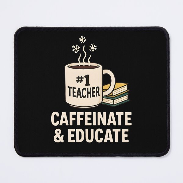 Item preview, #1 Teacher Caffeinate and Educate Coffee Mug Pun Design designed and sold by Dantin.