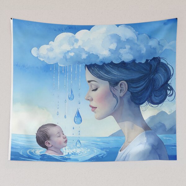 Item preview, "Gentle Rain of Tenderness" designed and sold by Schoenenwald - Illustrations Uniques et Originales.