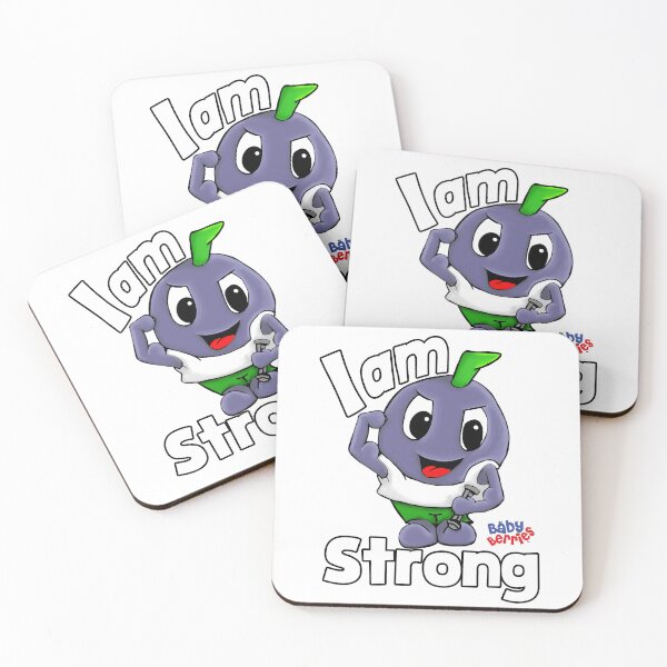 Item preview, I Am Strong – Baby Berries™ Blu designed and sold by Baby Berries™ Shop.