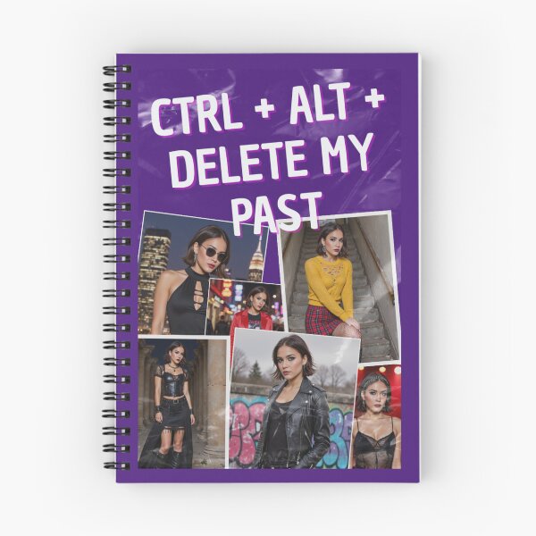 Item preview, Ctrl+Alt+Delete My Past – Bold Aesthetic Graphic with Luna designed and sold by MetaModel Studio.