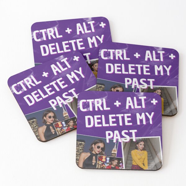 Item preview, Ctrl+Alt+Delete My Past – Bold Aesthetic Graphic with Luna designed and sold by MetaModel Studio.