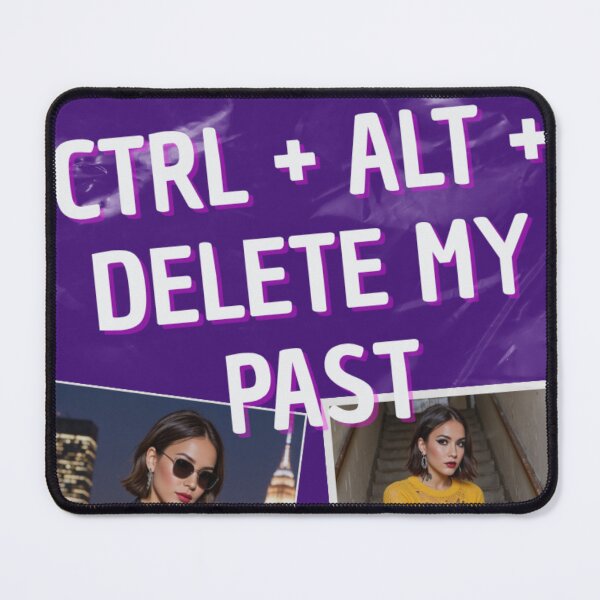 Item preview, Ctrl+Alt+Delete My Past – Bold Aesthetic Graphic with Luna designed and sold by MetaModel Studio.