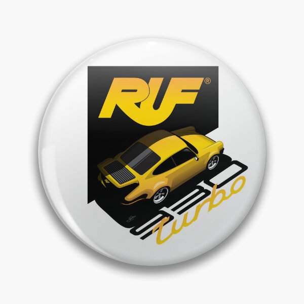 Item preview, RUF Porsche 930 turbo yellow Illustration  designed and sold by blackdogshop.