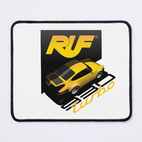 Item preview, RUF Porsche 930 turbo yellow Illustration designed and sold by blackdogshop.