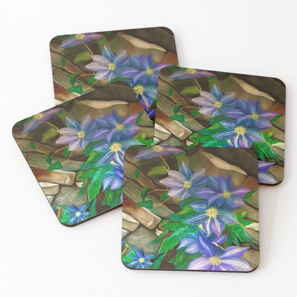 Item preview, Clematis Flower at Dusk  designed and sold by ArtfulSteve66.