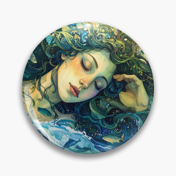 Item preview, The Spirit of the River – Aquatic Dream designed and sold by Schoenenwald - Illustrations Uniques et Originales.