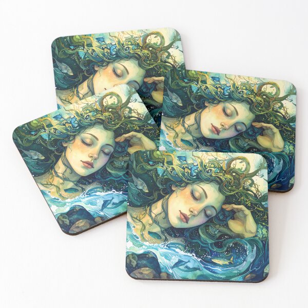 Item preview, The Spirit of the River – Aquatic Dream designed and sold by Schoenenwald - Illustrations Uniques et Originales.